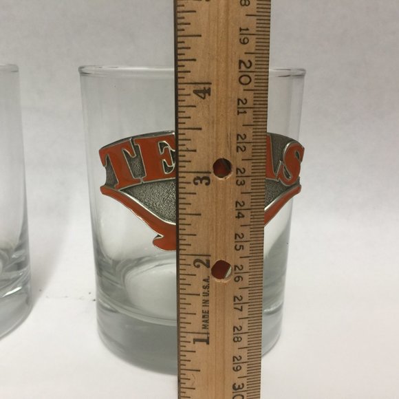 Drink Glass Texas Long Horns - Picture 2 of 8